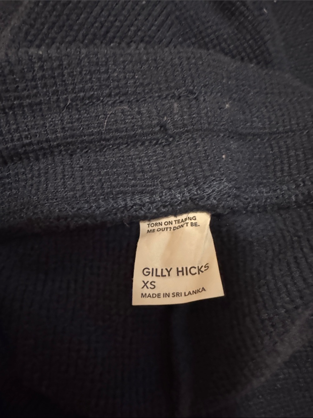Gilly Hicks Navy Knit Lounge Pants with Drawstring - Picture 2 of 3